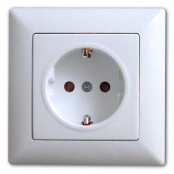 Gunsan Visage Steckdose mit erhöhter Berührungsschutz Unterputz Weiss